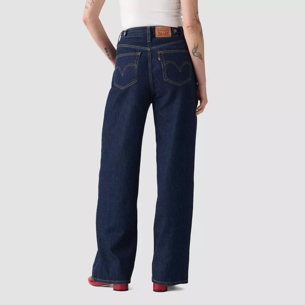 NEW Levis Cinch Baggy Women's Jeans Reign Of The Rinse blue Dark sz 27 - Picture 3 of 3